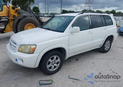 2006 Toyota Highlander V6 z USA, uszkodzony, nr VIN JTEGP21A260104183